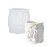 Molde de silicona para fabricación de velas y resina, estatua de las libertades, almacenamiento, tazas, manualidades, diseños nórdicos, decoración del hogar