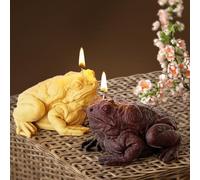 Molde de silicona para fabricar velas de animales de sapo, rana y resina, molde de silicona para decoración del hogar, molde de animales 3D, molde para hacer velas