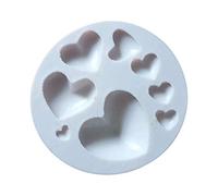 Molde de silicona para fondant con diseño de corazón de oso