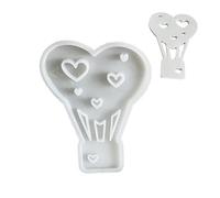 Molde de silicona para fondant de globos de aire caliente, moldes de jabón de silicona, molde de chocolate para decoración de pasteles, moldes de jabón de silicona, molde hecho a mano para hacer velas
