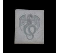 Molde de silicona para fondant, diseño de dragón volador de animales, moldes de resina, moldes de chocolate, cenicero, bandeja rodante