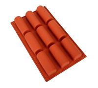 Molde de silicona para fondant, forma de tira semicilíndrica, bandeja para tartas, caramelo, chocolate, pasta de, de silicona, moldes de jabón para hacer jabón con diseño