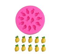 Molde de silicona para fondant, herramienta de decoración de frutas para postres de gelatina de chocolate y proyectos de fundición de manualidades reutilizables, molde de silicona para hornear, de de