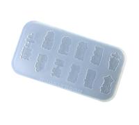 Molde de silicona para fondant, serie de caracteres chinos, moldes de chocolate, fáciles de limpiar, adecuados para postres y manualidades, molde para hacer jabón