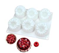 Molde de Silicona para Frambuesa - Molde de Frambuesa Antiadherente de 6 Cavidades de Alimenticio | Moldes de Fruta de Silicona | para Puddings Chocolates Caramelos Helados Repostería Cocina Cumpleaño