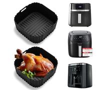 Molde de silicona para freidora de aire caliente Russell Hobbs XXL 8 L/8,3 L, molde de silicona antiadherente para freidora de aire caliente Bosch Serie 6, XXL 7,2 L, Air Fryer, accesorios de silicona
