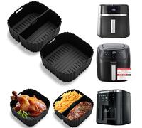 Molde de silicona para freidora de aire caliente Russell Hobbs XXL 8L/8.3L, molde de silicona antiadherente para freidora de aire caliente Bosch Serie 6, XXL 7.2L, accesorios de inserción de silicona