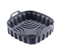 Molde de silicona para freidora de aire caliente Square Mini - El inserto de silicona reutilizable es el accesorio ideal para la airfryer, apto para lavavajillas, 18,5 x 18,5 x 5 cm
