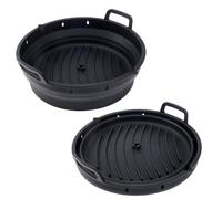Molde de Silicona para Freidora de Aire XXL de 22 cm. Bandeja para Airfryer Cosori 5,5L y 6,4L / Cecotec 5,5L y 6L