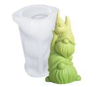 Molde de silicona para gnomos de Pascua - Vela de Navidad 3D Moldes | Resin Destiny Easter Gnomes Molde para jabón creativo y flexible reutilizable