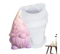 Molde de silicona para gnomos de Pascua - Vela de Navidad 3D Moldes | Resin Destiny Easter Gnomes Molde para jabón creativo y flexible reutilizable