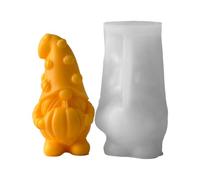 Molde de silicona para hacer gnomos de calabaza de fácil liberación, adecuado para creaciones artísticas y proyectos de regalo de festivales, molde de calabaza de silicona
