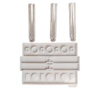 Molde de silicona para hacer jarrones de resina epoxi con 3 tubos de ensayo de vidrio para hidroponía, soporte de flores, herramienta de fabricación de joyas, silicona suave