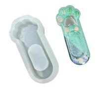 Molde de silicona para hacer joyas, forma de pata de S para aretes y colgantes, accesorios para manualidades