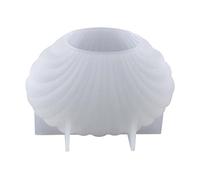 Molde de silicona para hacer velas, jabón, bombas de baño, herramienta de fabricación de vieiras 3D, artesanías, moldes de fondant, moldes de silicona para hornear