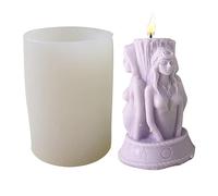 Molde de silicona para hacer velas, molde de resina de diosa para manualidades, manualidades de diosa griega romana y fundición de resina, barra de jabón, manualidades de resina y aromaterapia Bellv