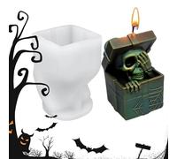 Molde de silicona para Halloween, fácil extracción para proyectos de manualidades de resina epoxi