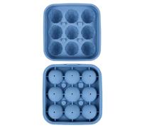 Molde de silicona para hielo | 9-cavidad, desmoldado fácil y divertido,Molde para Hielo con Forma de Balón de Fútbol - Para Refrigerador Celebraciones Bebidas Agua Cócteles