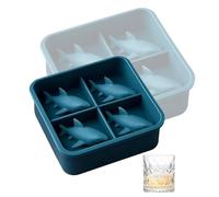 Molde De Silicona Para Hielo, El Molde De Forma De TiburóN De Grado Alimenticio Es Resistente Y Duradero, Y No Es FáCil De Romper Y Romper.
