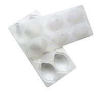 Molde de silicona para hornear, 6 moldes para magdalenas con cavidad, 10.04x5.04x1.89 pulgadas de silicona Muffin Pan, reutilizables no palos para galletas pastel