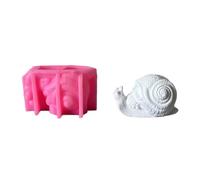 Molde de silicona para hornear de fácil liberación para esculturas de jabón hechas a mano, diseño de caracol, proyectos de manualidades, decoración de caracol, calavera, molde de silicona