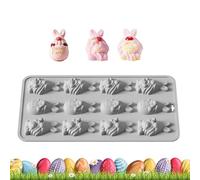 Molde De Silicona Para Hornear - Forma De Conejo De Pascua Antiadherente,Molde De Silicona Para Fondant De Conejo,para Decoración de Pasteles Gelatina Pudín Pasta de Jabón Manual y Fiestas