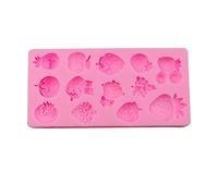 Molde de silicona para hornear, serie de frutas, para manualidades, fondant, cupcakes, chocolate, decoración de fondant para mousse, cupcakes, cupcakes, decoración de pastelería