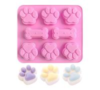 Molde de silicona para horno, moldes de silicona para perros y huesos | Molde de horno antiadherente de alimenticio | Moldes de liberación fácil Molde para dulces para perros para dulces