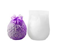 Molde de silicona para huevo de Pascua, molde de silicona para huevos de Pascua, molde de esculturas de hielo, decoración de mesa de primavera, molde de resina para velas de aromaterapia, jabón