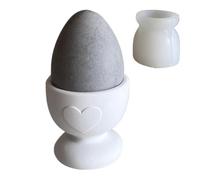 Molde de silicona para huevos | Molde de corazón para huevos de Pascua | Suministros de vacaciones de primavera, molde de arcilla reutilizable para decoración del hogar, manualidades, mesa de comedor