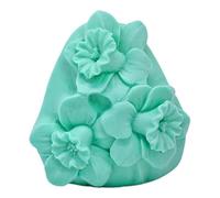 Molde de Silicona para Jabón con Diseño de Narcisos en Relieve | Crea Pastillas de Jabón Únicas de 6x8x2,5 cm Fácilmente | Resistente y Flexible