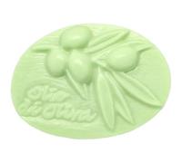 Molde de Silicona para Jabón Ovalado con Diseño de Olio di Oliva | Resistente y Antiadherente | 8x6x2,5 cm | Fácil de Usar | Para Crear Jabones Personalizados