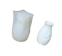 Molde de silicona para jarrón, apto para familias, diseño floral en miniatura, fundición de resina para proyectos creativos, molde de silicona de fácil liberación