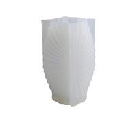 Molde de silicona para jarrón, diseño de volantes, caja de almacenamiento de resina, para joyas, adornos, portavasos, jarrones de fundición epoxi, moldes de silicona para resina
