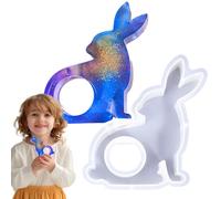 Molde de silicona para jarrón | Molde de estación de propagación de plantas con diseño de conejo de Pascua, molde de resina de propagación de plantas de silicona, para decoración de jardín, boda