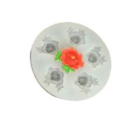 Molde de silicona para joyas de arcilla y resina epoxi, materiales de creación con patrones florales detallados, herramientas de silicona para hornear de fácil liberación