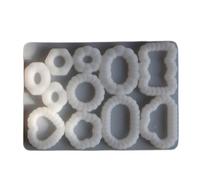 Molde de silicona para joyería con placa de perlas que detalla la forma de nube, herramientas de arte de resina para broches hechos a mano, pendientes, molde de resina en forma de nube vintage