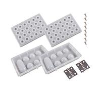 Molde de silicona para juegos de mesa de fiesta familiar, moldes de fundición epoxi de piedra mancala, juegos de educación temprana, molde de resina con kit de tornillos, juego de mesa, suministros de