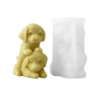 Molde de silicona para Labrador - Molde de vela perfumada para cachorros Molde apilable de resina y yeso | Conveniente para la fabricación de y regalos hechos a mano, se puede utilizar