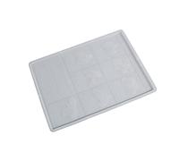 Molde de silicona para lavar a mano en siete pasos en chino e inglés, moldes de adorno de mesa con soporte, moldes de silicona para resina