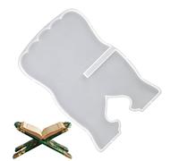 Molde de silicona para libro | Herramienta para yeso y resina epoxi | Molde de resina para lectura, para la decoración del hogar y del escritorio para la oración exposición el arte la artesanía