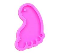 Molde de silicona para llavero con agujero para el día de San Valentín, cumpleaños, regalo de joyería, adornos para resina epoxi