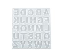 Molde de silicona para llavero, moldes para colgantes con forma de letras, moldes para manualidades, molde de arcilla, accesorios para llaveros hechos a mano, Molde de resina epoxi