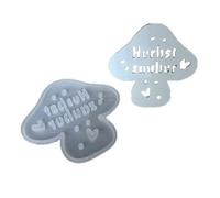 Molde de silicona para luz nocturna de hongos con LED suave y brillante, elegante lámpara de noche para hacer decoración del hogar, regalo para entusiastas de los niños