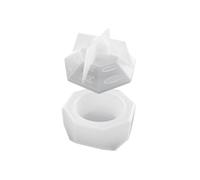 Molde de silicona para maceta, caja de almacenamiento con forma de trapezoide, molde de hormigón y yeso en maceta, resina epoxi de cristal en maceta, moldes de silicona