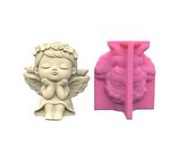 Molde de silicona para maceta, hormigón, cemento, maceta, maceta, resina epoxi, soporte para brochas de maquillaje, moldes organizadores para fundición, epoxi, moldes de cemento de silicona