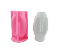 Molde de silicona para macetas de cara humana, molde único para jarrón de flores faciales humanas, molde para contenedores de resina de hormigón, moldes reutilizables