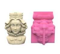 Molde de silicona para macetas, decoración del hogar, forma femenina, molde de resina, reutilizable, soporte para bolígrafos, molde epoxi para bolígrafos, moldes de resina