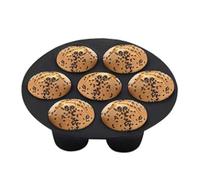 Molde de silicona para magdalenas, 7 tazas de silicona para hornear cupcakes, mini moldes para magdalenas, accesorios de freidora de aire para freidoras de aire de 2.6/3.2/3.5-5.8 L, prácticos