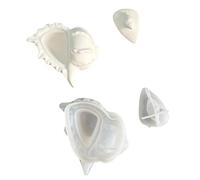 Molde de silicona para manualidades, caja de almacenamiento con forma de caracola para crear contenedores y organizadores, ideal para regalos, molde de jabón con tapa